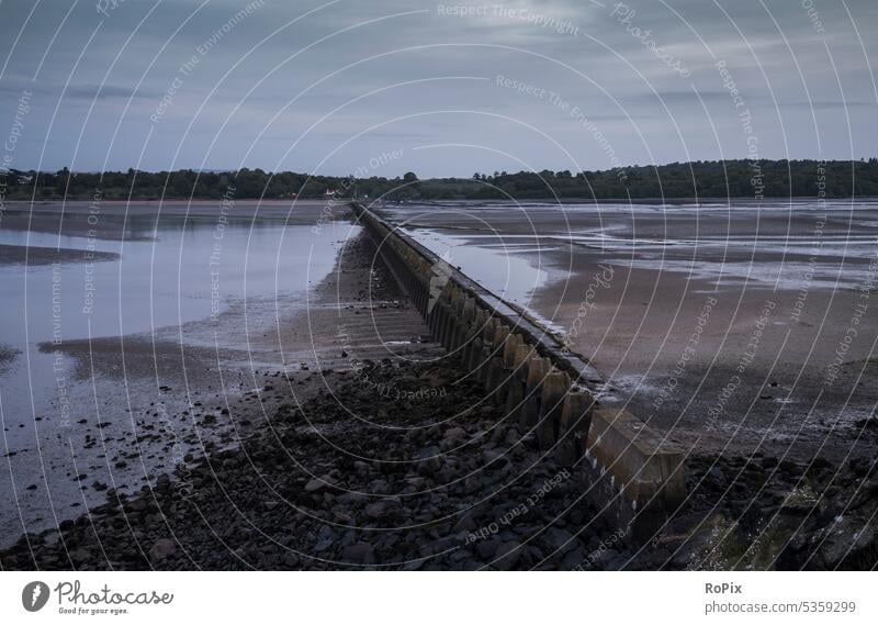 Cramond causeway at low tide. Landscape coast Highlands Scotland scotland cramond England landscape Ocean North Sea Nature reserve protected landscape Cliff