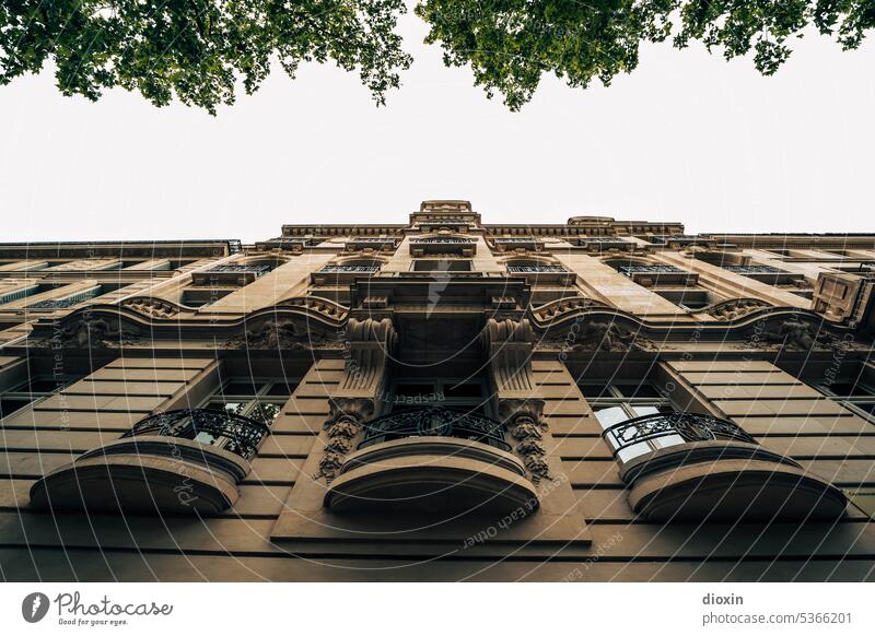 Facade in Paris House (Residential Structure) Apartment Building Old building Window Shutter multi-party house dwell city apartment living space urban Old town