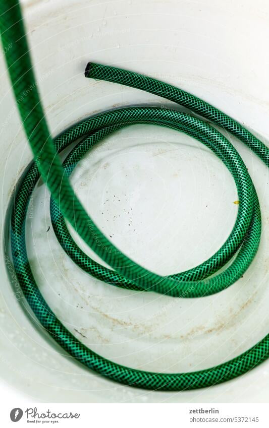 garden hose holidays Garden Garden hose allotment Garden allotments Circle Deserted tranquillity Round Holiday season Hose noose Garden plot Copy Space