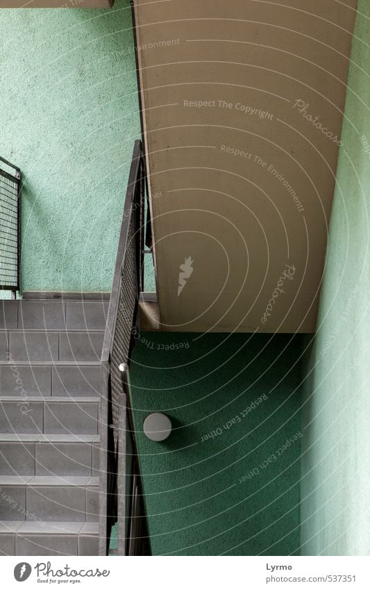 stairwell Town Deserted House (Residential Structure) Building Staircase (Hallway) Wall (barrier) Wall (building) Stairs Stone Concrete Metal Sharp-edged Simple