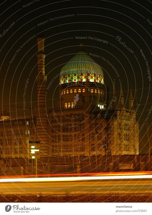 yenidze Factory Mosque Yenidze Tabacco factory Dresden Domed roof Lamp