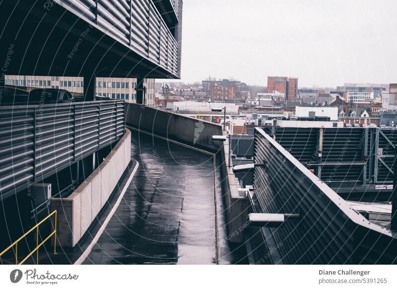 Parking up! #multistorey#carpark#city#car#winter#wet #shopping Town urban Street traffic Traffic infrastructure