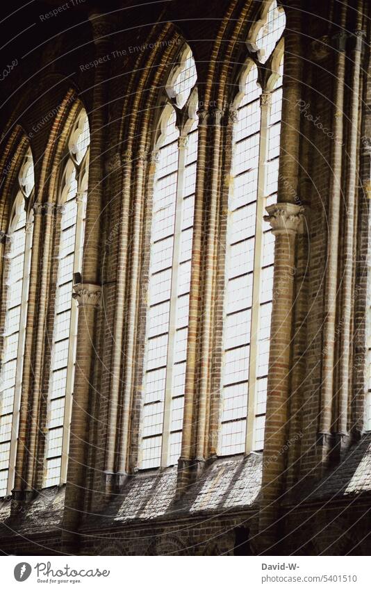 Large windows in a church Church Sunlight Window Belief God religion House of worship Spirituality Light Church window