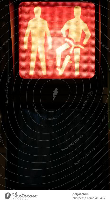 On the road in the world: The East - traffic light manikin ampelmännchen Traffic light Pictogram Silhouette Symbols and metaphors Artificial light Design Safety