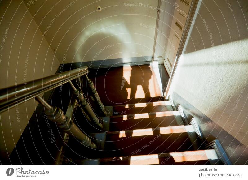 Staircase in Schöneberg sales Descent Downward Old building ascent Upward Window rail House (Residential Structure) Apartment house Deserted apartment building