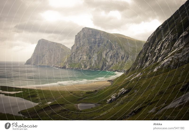 November at the beach Nature Landscape Autumn Winter Mountain Waves Coast Beach Bay Moody Esthetic Contentment Loneliness Uniqueness Elegant Discover Relaxation