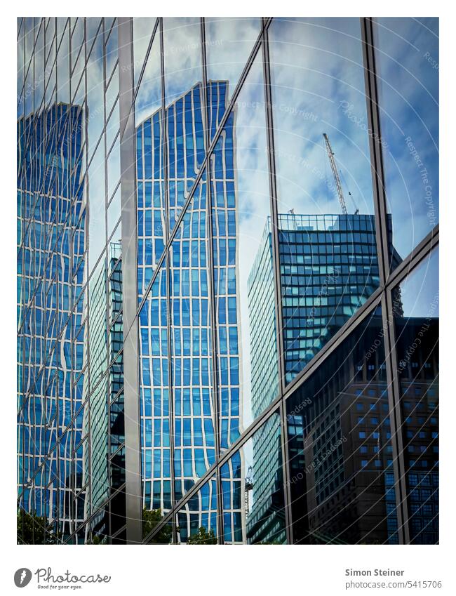 Skyline Frankfurt High-rise Architecture Town Main Night City Downtown Hesse Bank building Banking district