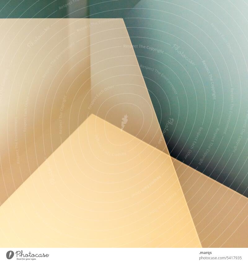 quiet corner Geometry Minimalistic Illustration Sharp-edged Design Style Abstract Background picture Esthetic Elegant Pattern Structures and shapes