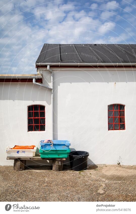 Fishermen house in Denmark Structures and shapes Nature reserve Subdued colour Copy Space left Copy Space right Copy Space top Central perspective