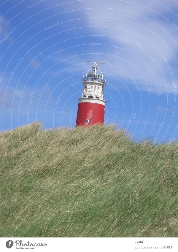 The Leaning Tower of Texel Netherlands Ocean Clouds Lake Relaxation Calm Gale Green White Red Rügen Sylt Norderney Langeoog North North Sea Beach dune Sky Wind