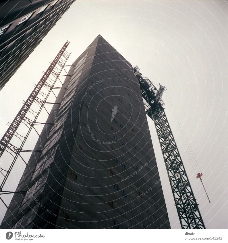 tower Construction site London England Great Britain Town Capital city Downtown Deserted House (Residential Structure) High-rise Bank building Tower