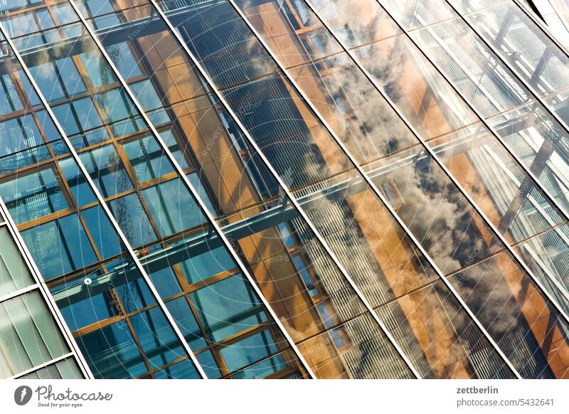 CDU party headquarters Architecture Berlin Office Christian Democratic Union cdu headquarters city Germany Facade Window Worm's-eye view Building Glas facade