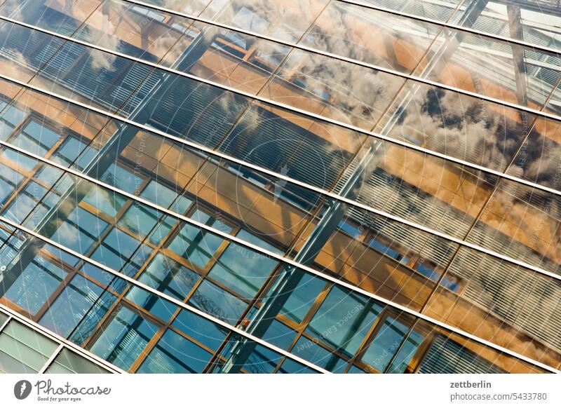 glass façade Architecture Berlin Office Christian Democratic Union cdu headquarters city Germany Facade Window Worm's-eye view Building Glas facade Capital city