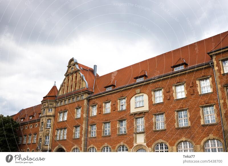 Halle on the Saale halle an der saale East GERMAN EAST Building Architecture Red Sky