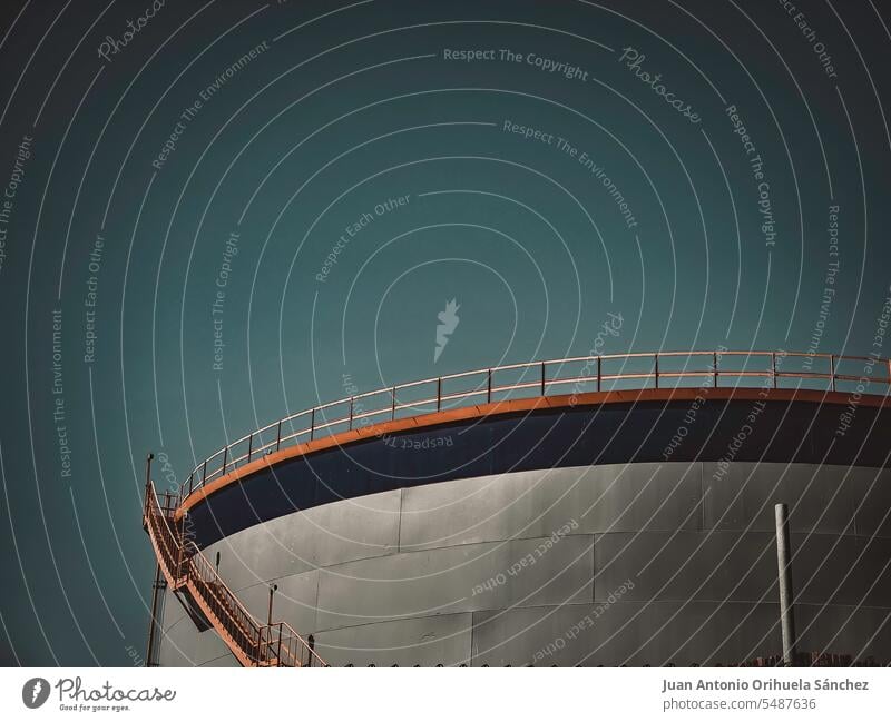 Oil and gas. Big oil storage. Huge fuel tank. oil and gas fuel tanks outdoor crude architecture resources structure pollution flammable petrochemical cylinder