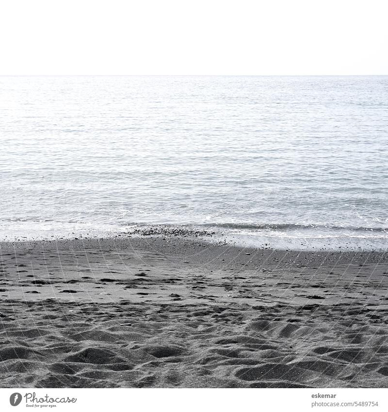 black beach on La Palma Beach Black Sand black sand Ocean ocean Atlantic Ocean atlantic ocean nobody Deserted Copy Space Space for text Gloomy coast Nature