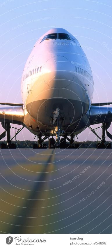 747 Airplane Passenger plane Airfield Ski run Runway