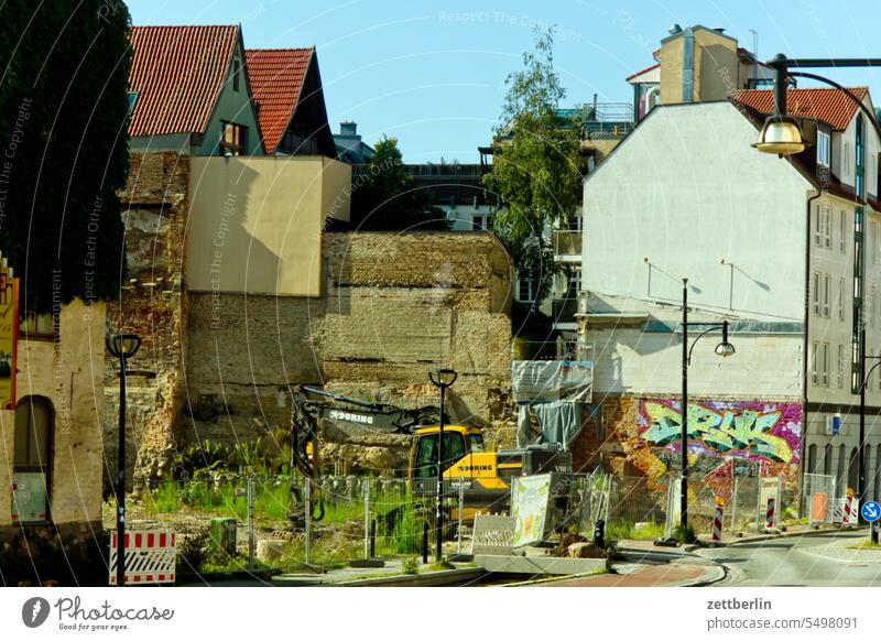 Backyard, Rostock Old town Manmade structures Pedestrian precinct Building Hanseatic League Hanseatic City Historic Church Mecklenburg meckpomm Medieval times