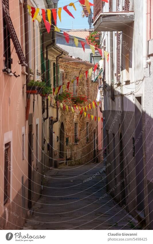 Fosdinovo, medieval town in Tuscany Europe Italy Lunigiana Massa Carrara architecture building castle city color day exterior historic house old outdoor