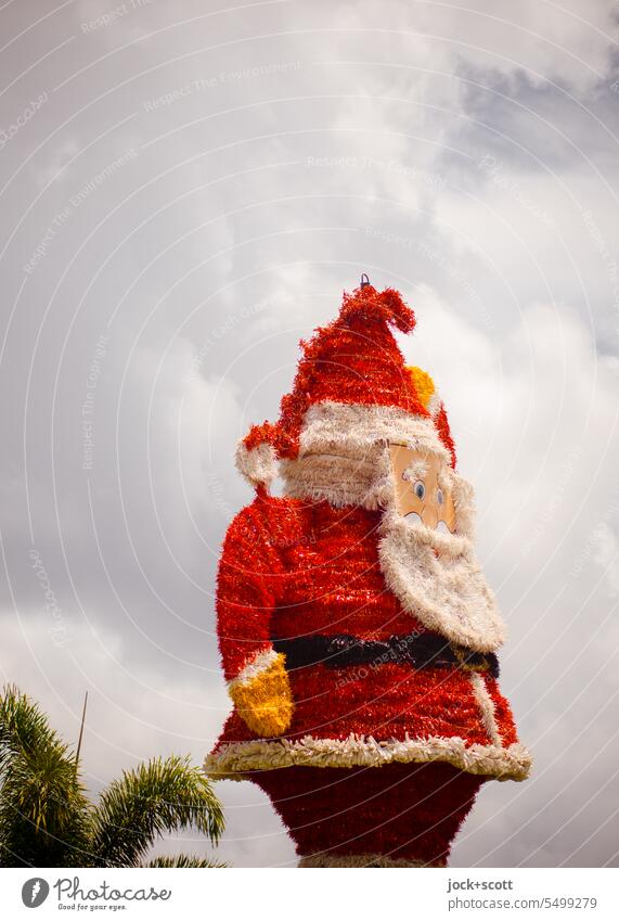 australian santa claus Christmas Santa Claus Christmas & Advent Decoration Feasts & Celebrations Tradition Christmas decoration Australia Sunlight Clouds