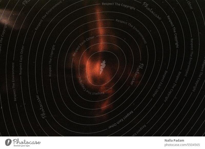 Light and darkness Analog Analogue photo Colour Colour photo Black Orange Gloom Phenomenon