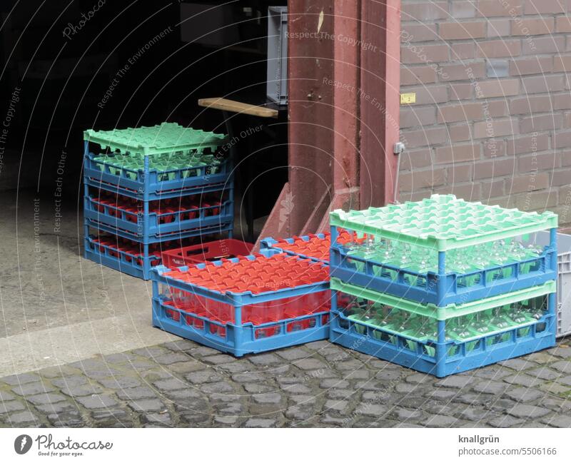 warehouse Glasses rear entrance Gastronomy Entrance door Colour photo Exterior shot Deserted Building Architecture Old Facade Day Wall (building) Gloomy