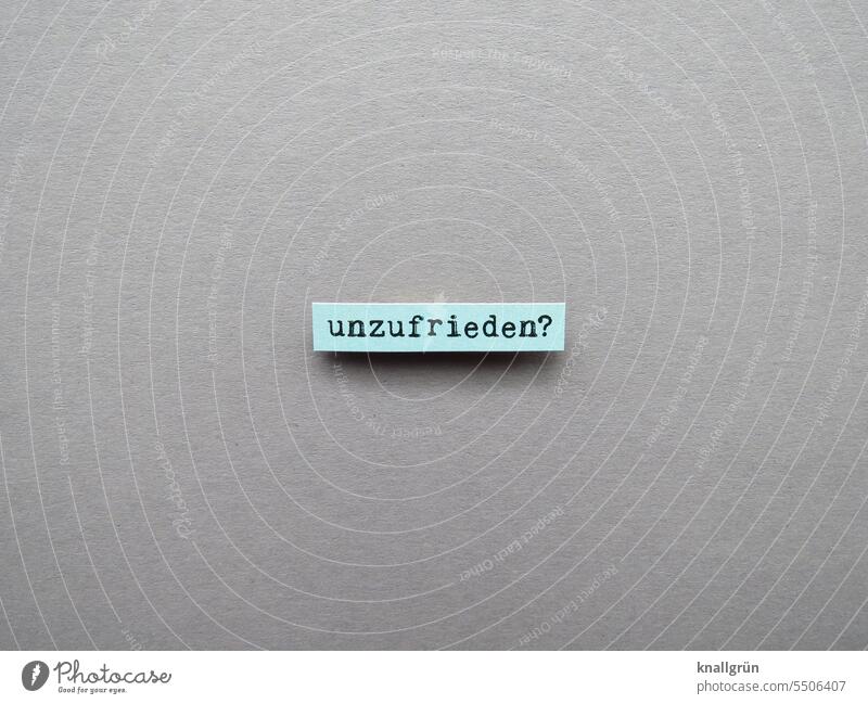 dissatisfied? unhappy Emotions Moody Disappointment Frustration Expectation Colour photo Neutral Background Deserted Isolated Image Studio shot Communicate