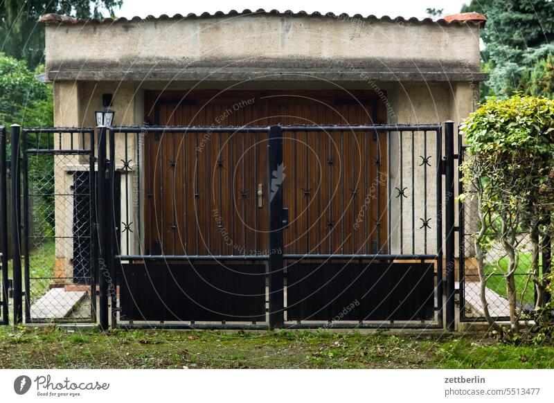 Garage, well secured Old town anhalt aschersleben Building House (Residential Structure) Historic historic old town Small Town Light Wall (barrier)