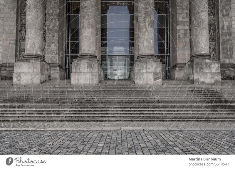 Entrance to the Reichstag building in Berlin, Germany attraction bundestag historic reichstag architecture europe berlin national government tourism germany