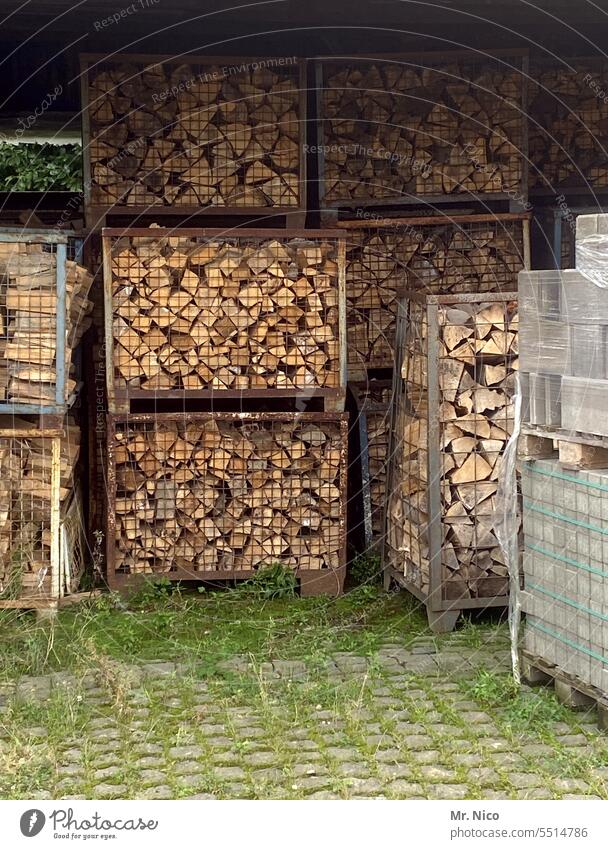 Lumberyard Forestry stacked hacked Brown Heap Rural Timber Firewood Stack of wood Log Wood wood supply Heat Structures and shapes harvested wood Logging Supply