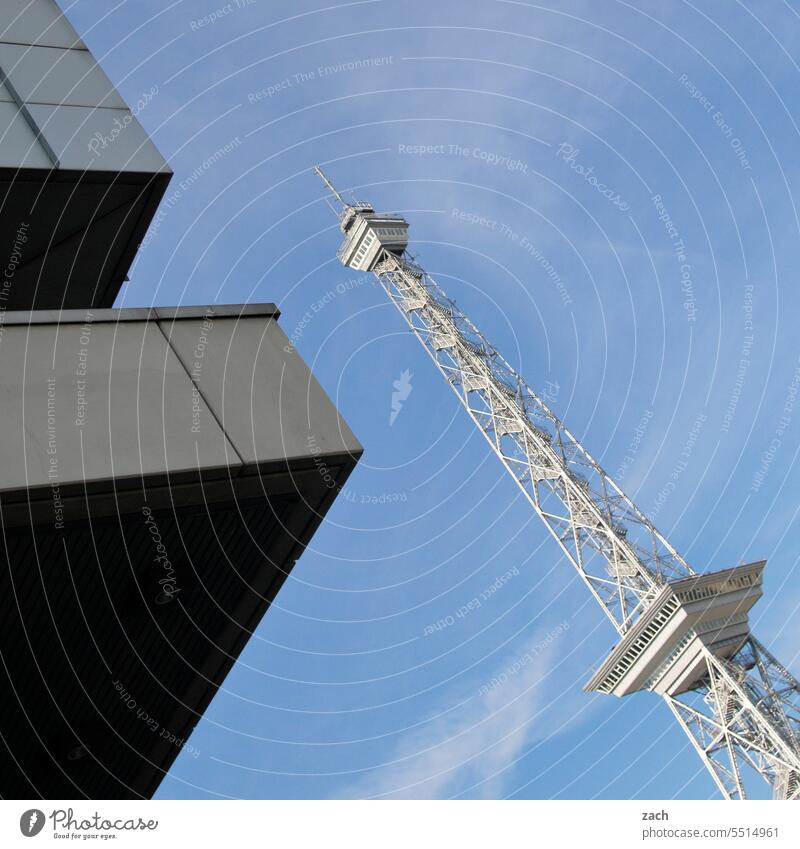 Parallel world | urban Berlin Town Transmitting station Radio Tower Berlin Capital city Architecture House (Residential Structure) Building Sky Blue