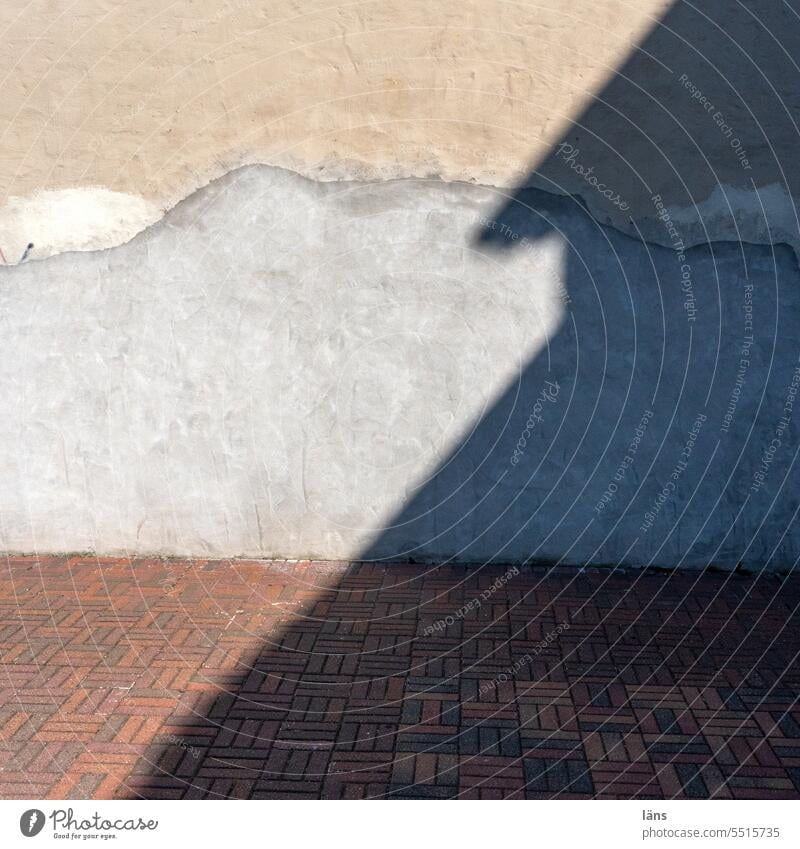 Layering effect l drinkje bej inkje pile Wall (building) Footpath Light and shadow plaster Shadow play Contrast Sunlight shadow cast Shaft of light Silhouette