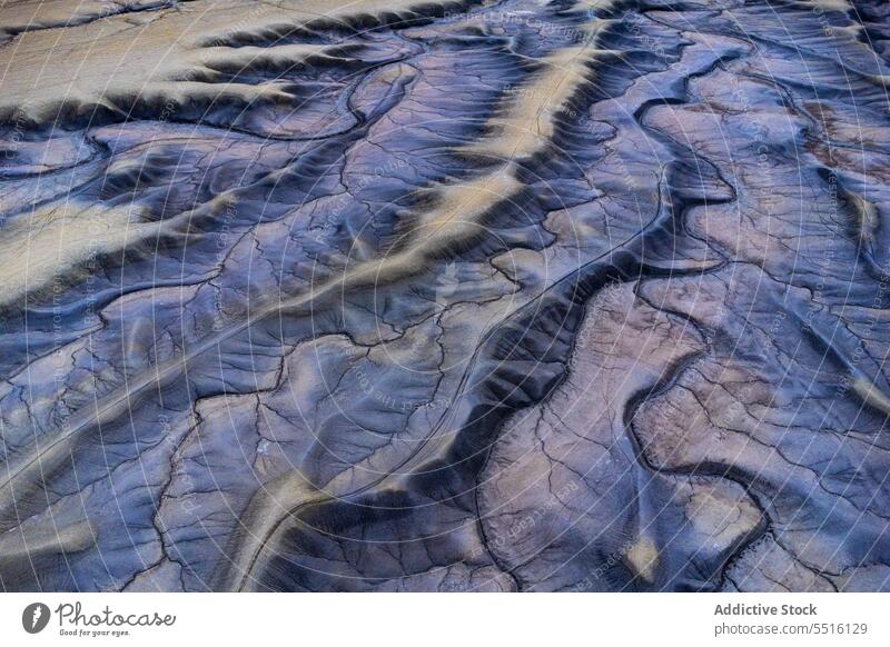 Drone view of dry rough terrain with rocky formations mountain nature landscape environment highland arid river scenery grass valley stone scenic geology ridge