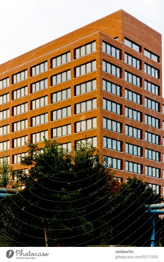 Unknown building Architecture Berlin Office city Germany Facade Window Worm's-eye view Building Capital city House (Residential Structure) Sky High-rise