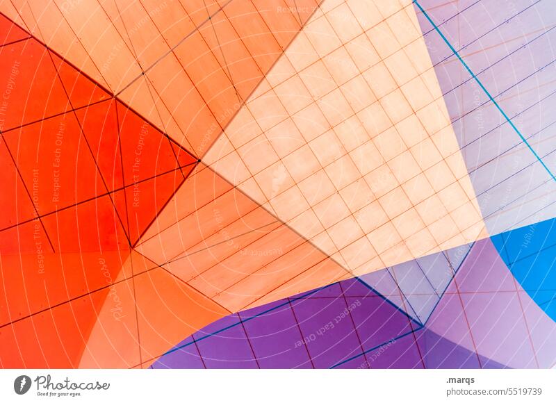 DIN Ax Geometry Mathematics Physics Diagram Illustration Colour Line Swing Dynamics Abstract Structures and shapes Design Pattern Grid Arrangement Creativity