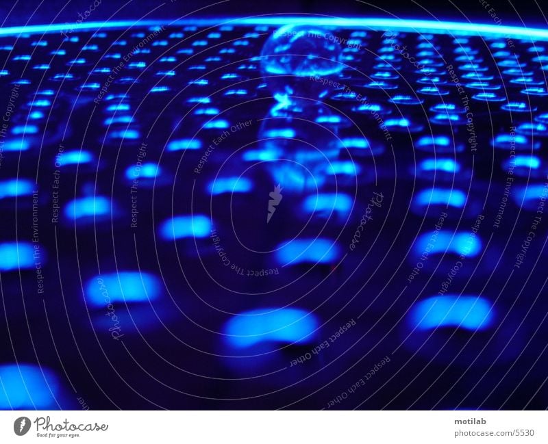 Marble in blue neon light Light Photographic technology Blue Light (Natural Phenomenon) Reaction Lighting