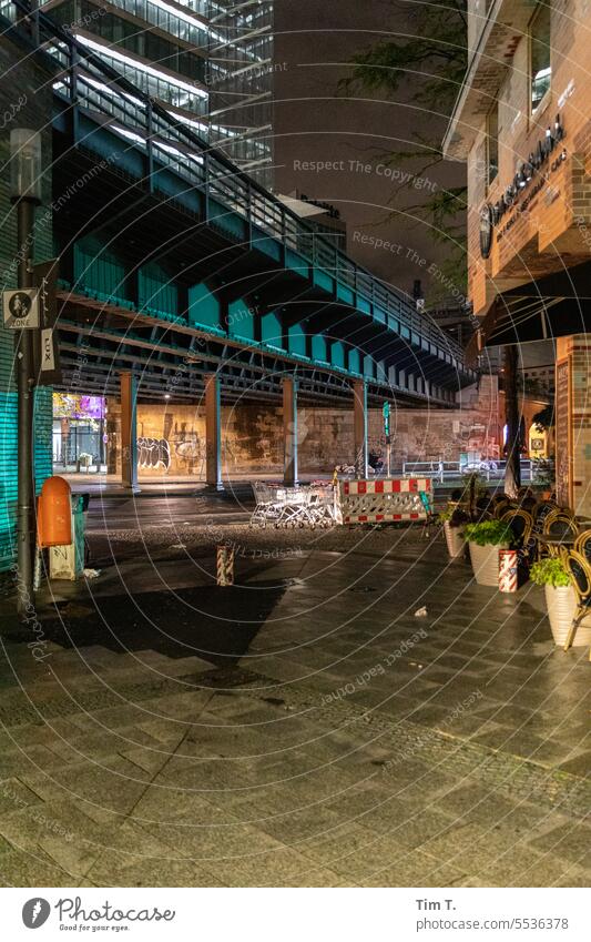 Berlin at night Night Colour photo Charlottenburg Kantstraße Architecture Deserted Night life Modern Capital city City Downtown Town Germany Exterior shot