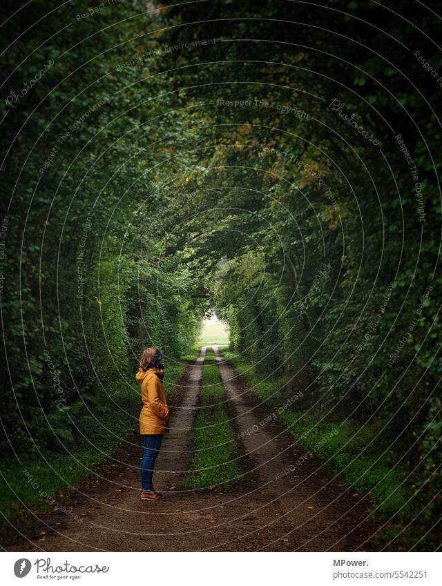 tunnel vision Lanes & trails Street Tunnel Tunnel vision Underpass Passage Light Architecture Shadow Dark Structures and shapes Pedestrian Corridor person Woman