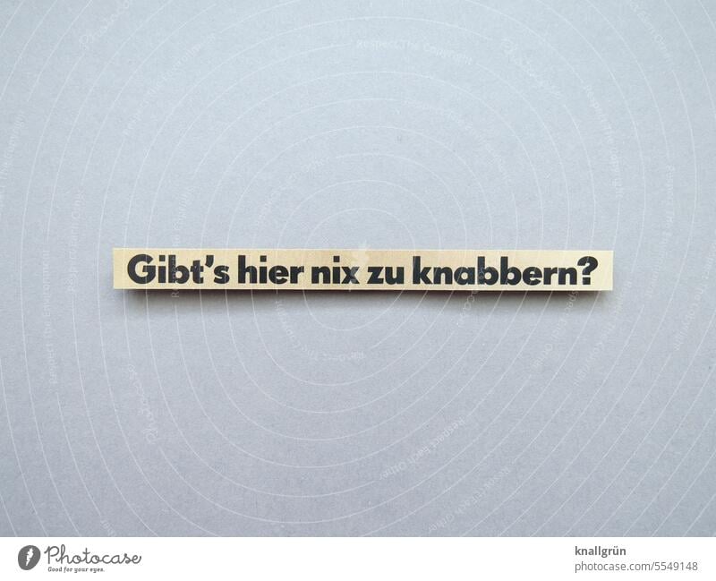 Nothing to nibble on here? Ask Eating Question mark Expectation Characters Colour photo Communicate Curiosity Isolated Image Neutral Background Deserted