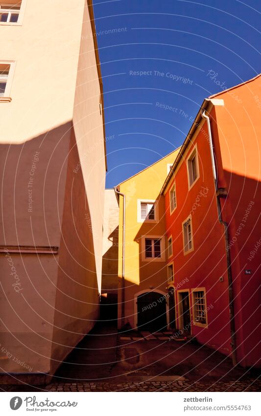 Houses in Pirna Old town Architecture Elbe Elbufer History of the Historic historic old town Markets Marketplace Neustadt Saxony Town Saxon Switzerland bank Sun