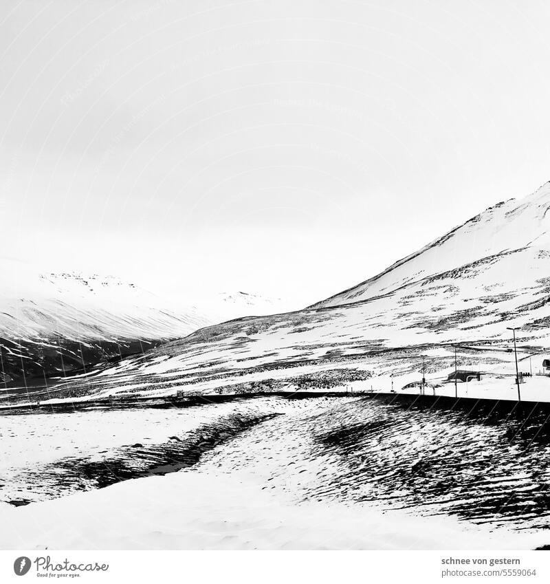 The North of Iceland III Snow in the background Mountain Nature Landscape Winter Outdoors Cold Picturesque Sky Rock Climate Frozen Formation Holiday season