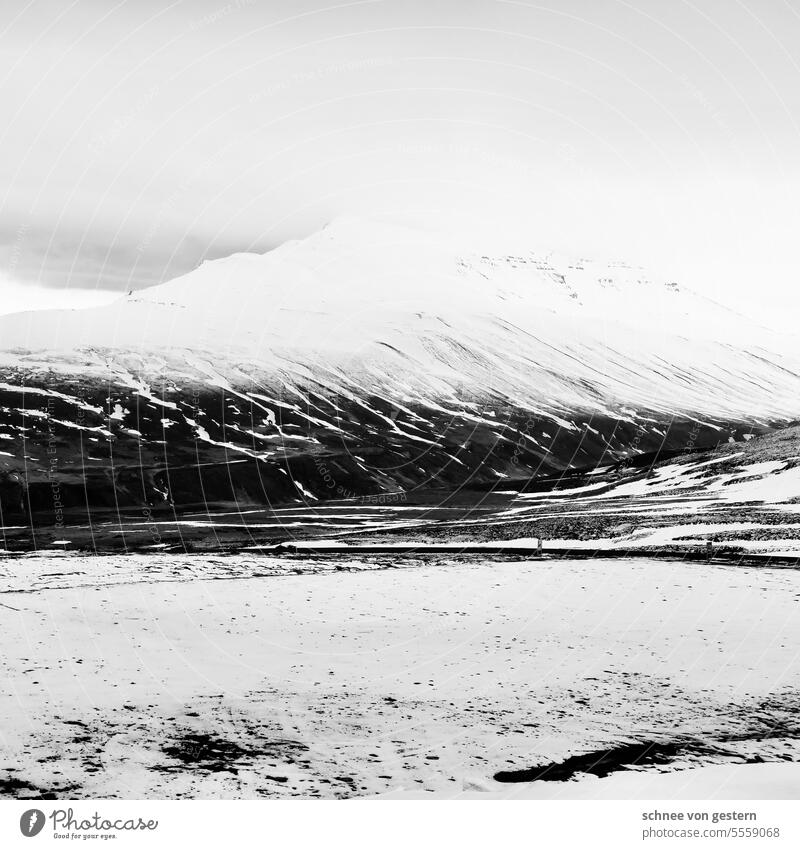 The North of Iceland II Snow in the background Mountain Nature Landscape Winter Outdoors Cold Picturesque Sky Rock Climate Frozen Formation Holiday season