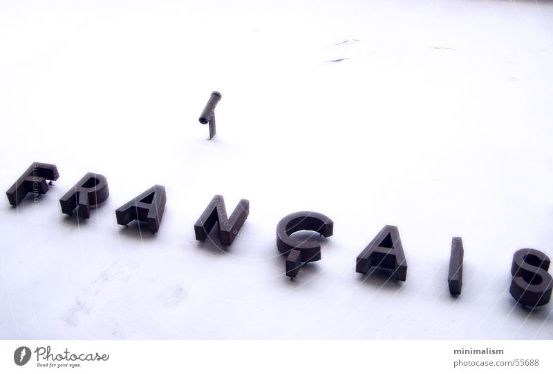 é France Institut Français Cologne Minimal Typography Letters (alphabet) White francais minimalism mnml Characters