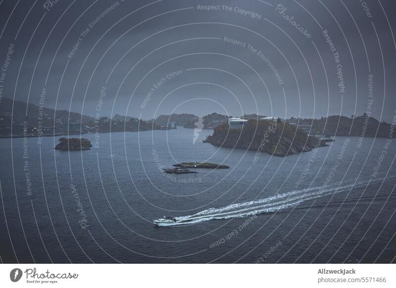 Loddefjord in Norway at night with fog and rain Night Night sky hazy hazy weather foggy Rain Drizzle Comfortless Cold Wet Dark Colorless colourless Black