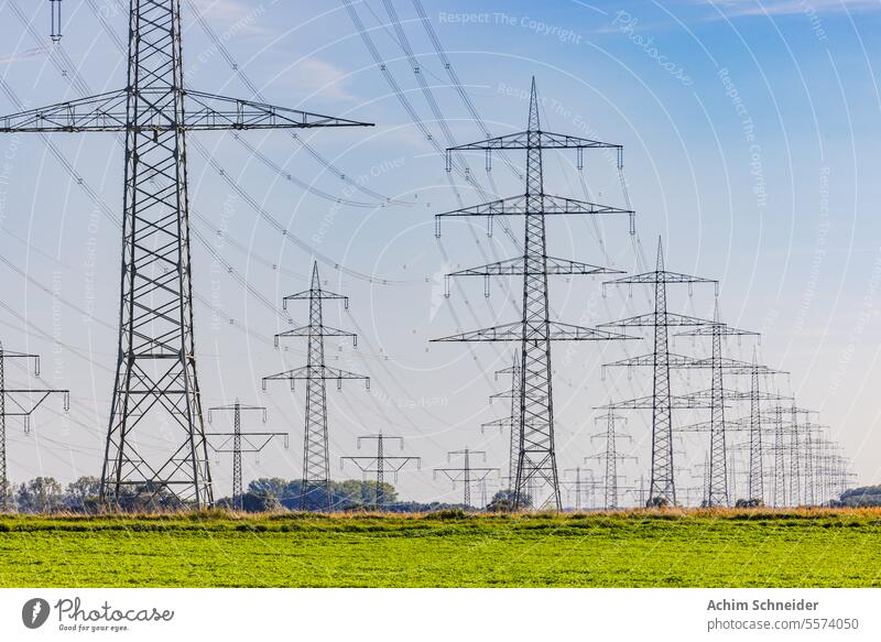 Many overhead power line pylons are a disfigurement of nature and the landscape overhead power line masts power pole suspension overhead power lines environment