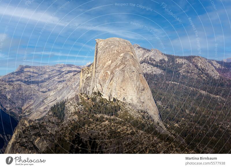 Scenic view to the Half Dome and over the Yosemite valley in the Yosemite National Park, California USA yosemite el capitan half dome yosemite national park