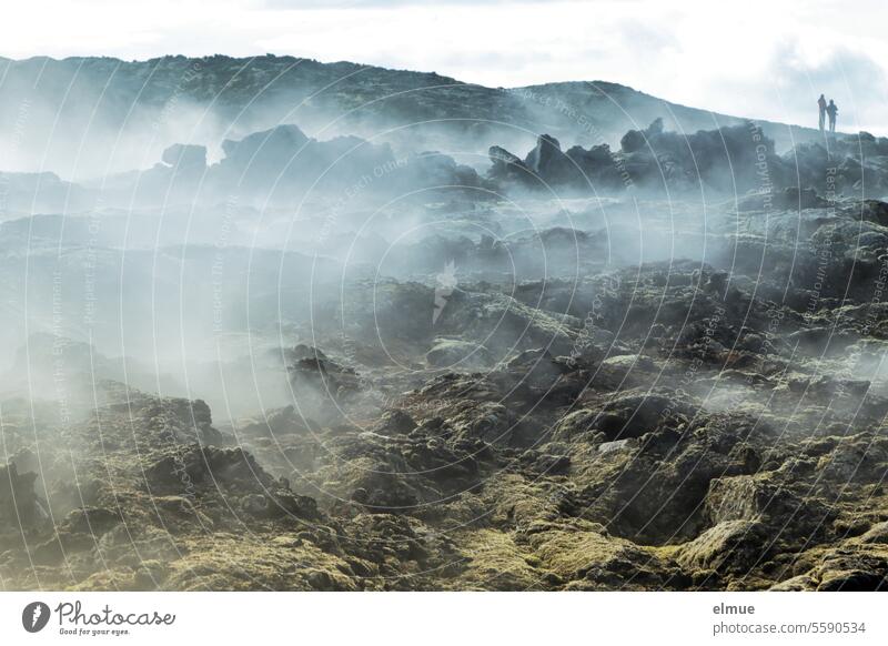 Leirhnjúkur - active volcano in Iceland I Warming Leirhnjukur Volcano Lava Lava field Northeast Iceland Volcano system volcanic eruption Steam geothermal