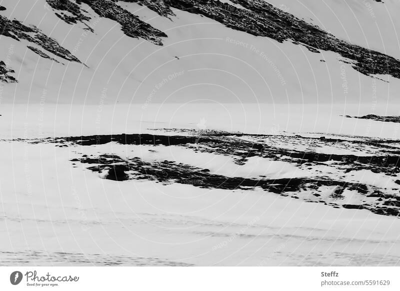 View of snowy hillside in Iceland iceland trip Icelandic Hill Weather Climate Iceland picture East Iceland Northeast Iceland tranquillity Dark Mysterious