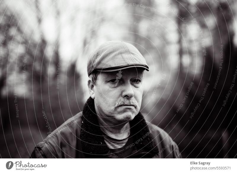 The man from the street.... Men portrait black/white man alone Man Adults Exterior shot Face Masculine Looking into the camera Facial hair Head