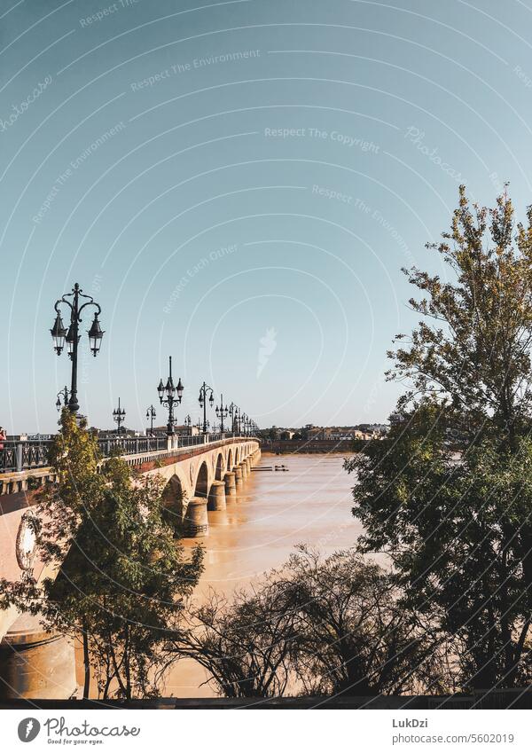 Classic bring over the river on a sunny day Deep depth of field Exterior shot Colour photo Bridge Water City trip Tourism copy space outdoors destination canal